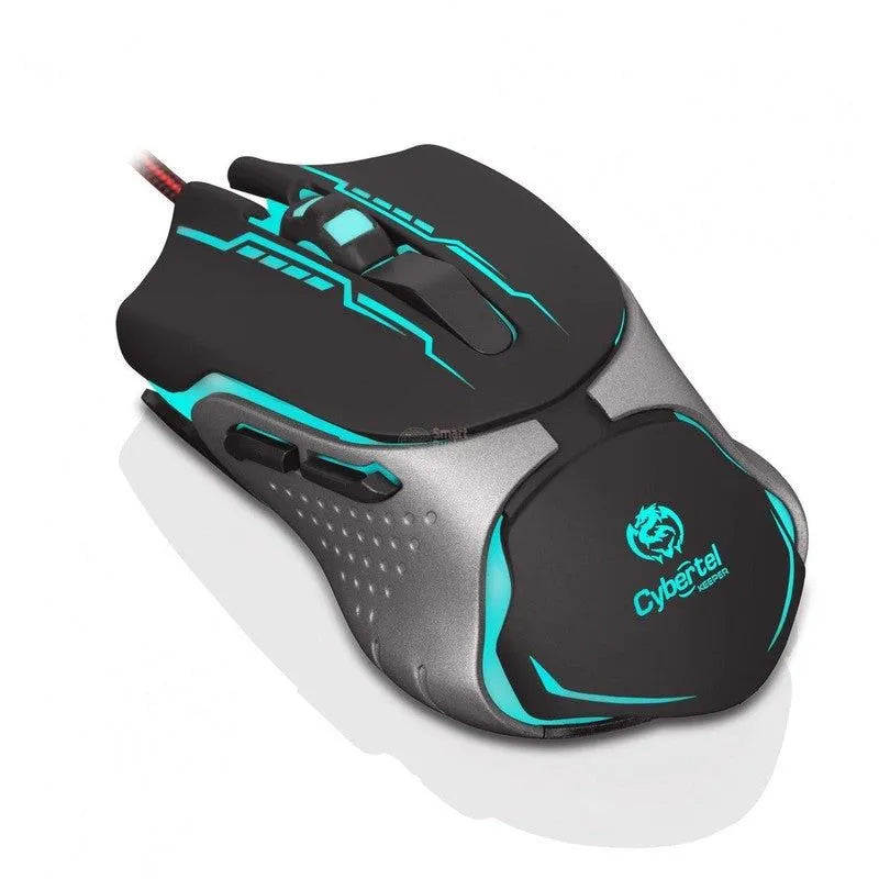 MOUSE GAMER CYBERTEL KEEPER M508+ USB 7 LEDS 3200 DPI