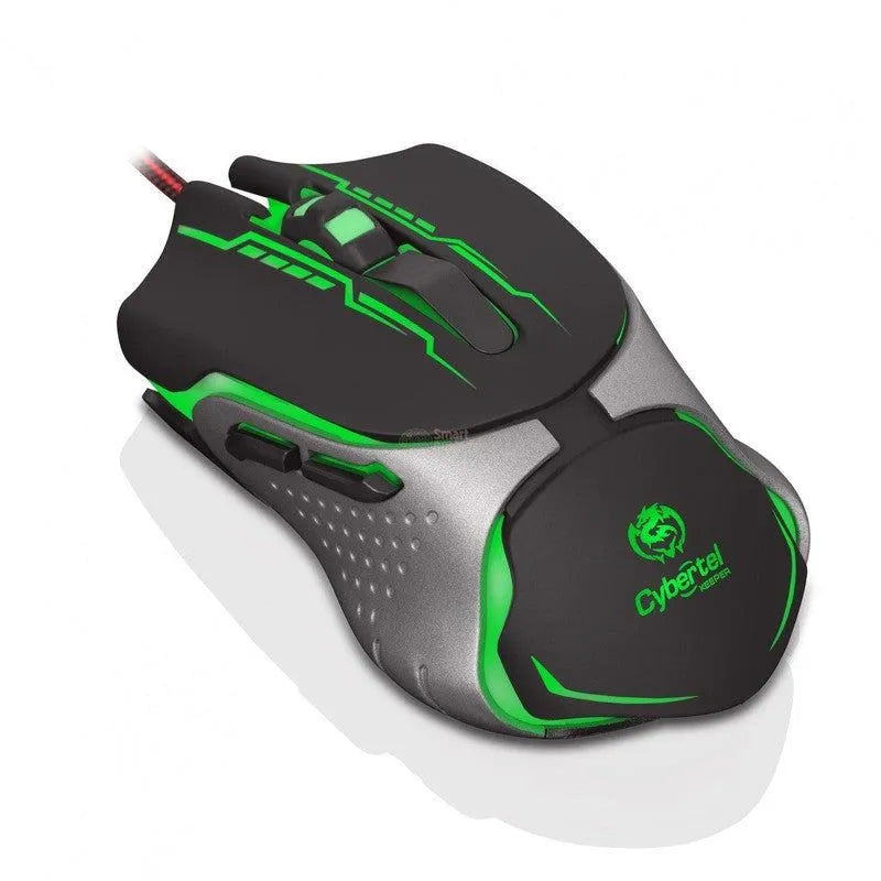 MOUSE GAMER CYBERTEL KEEPER M508+ USB 7 LEDS 3200 DPI