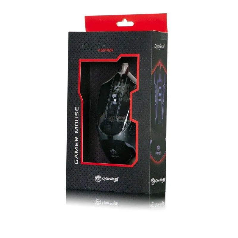 MOUSE GAMER CYBERTEL KEEPER M508+ USB 7 LEDS 3200 DPI
