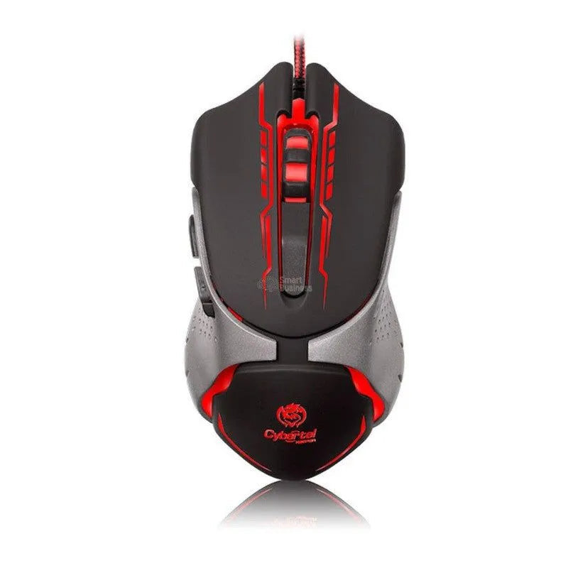MOUSE GAMER CYBERTEL KEEPER M508+ USB 7 LEDS 3200 DPI