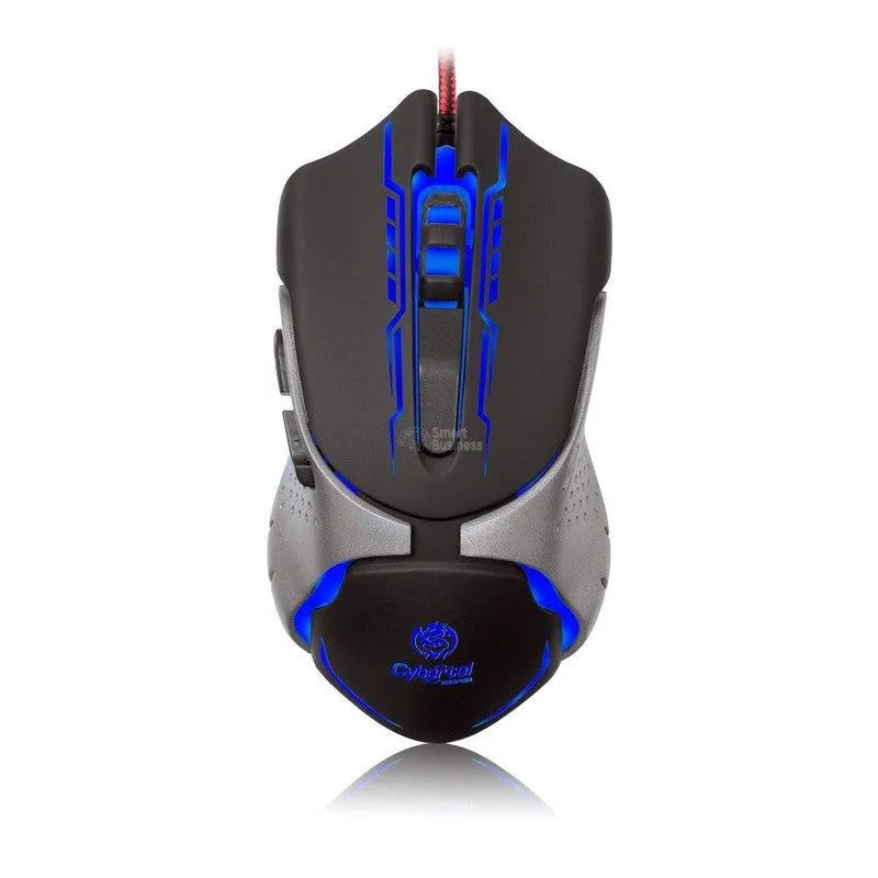 MOUSE GAMER CYBERTEL KEEPER M508+ USB 7 LEDS 3200 DPI