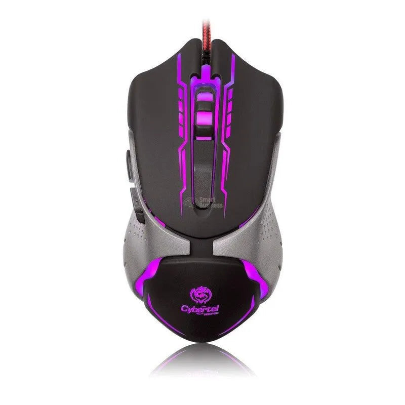 MOUSE GAMER CYBERTEL KEEPER M508+ USB 7 LEDS 3200 DPI