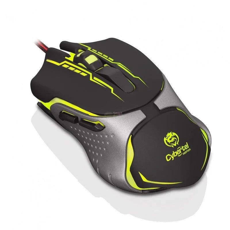 MOUSE GAMER CYBERTEL KEEPER M508+ USB 7 LEDS 3200 DPI