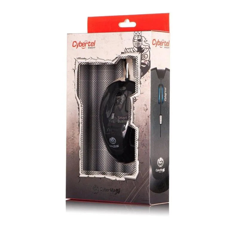 MOUSE GAMER CYBERTEL KNIGHT M509 CON ILUMINACIÓN LED 7 COLORES Y 3200 DPI USB
