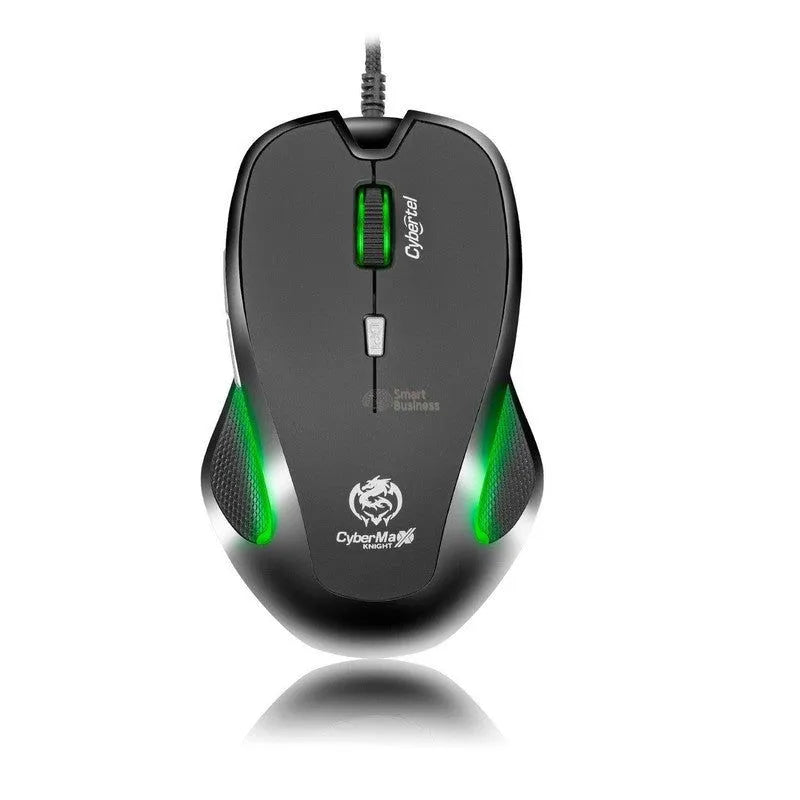 MOUSE GAMER CYBERTEL KNIGHT M509 CON ILUMINACIÓN LED 7 COLORES Y 3200 DPI USB