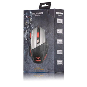 RATÓN GAMER USB LUMIERE MIC M811 CON 4 LEDS, 7 BOTONES Y 3200 DPI