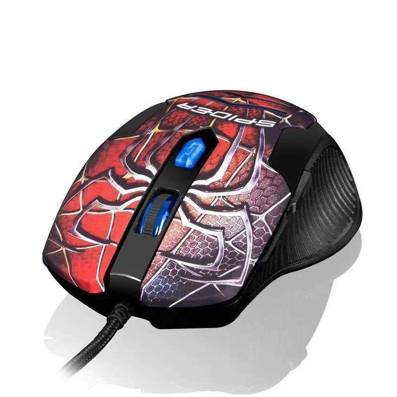 MOUSE GAMER CYBERTELCOLCOKA SPIDER MG500 USB LED: ALTA PRECISIÓN Y DISEÑO ERGONÓMICO PARA JUEGOS INTENSOS