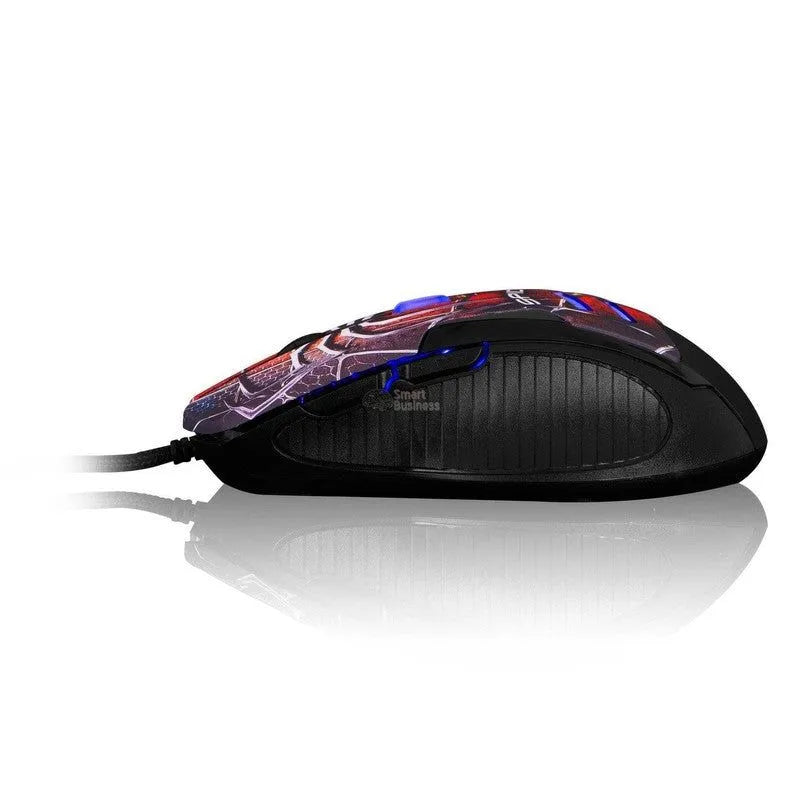 MOUSE GAMER CYBERTELCOLCOKA SPIDER MG500 USB LED: ALTA PRECISIÓN Y DISEÑO ERGONÓMICO PARA JUEGOS INTENSOS