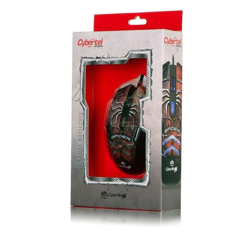 MOUSE GAMER CYBERTELCOLCOKA SPIDER MG500 USB LED: ALTA PRECISIÓN Y DISEÑO ERGONÓMICO PARA JUEGOS INTENSOS