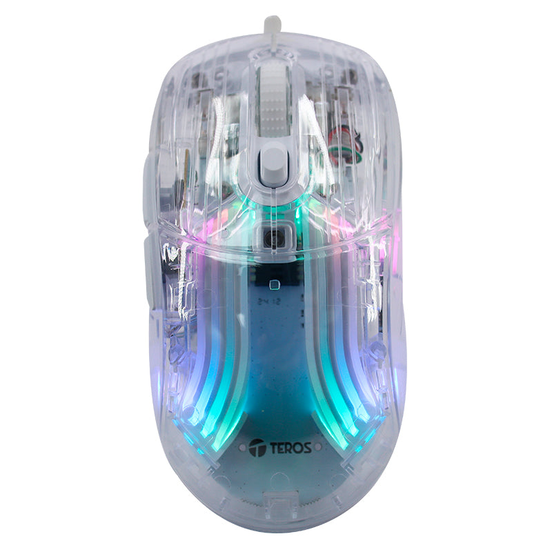 MOUSE GAMER TECH ELITE TE-1216G: DISEÑO PERFORADO, MEJOR RATÓN PARA JUEGOS CON CABLE, CARACTERÍSTICAS AVANZADAS