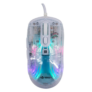 MOUSE GAMER TECH ELITE TE-1216G: DISEÑO PERFORADO, MEJOR RATÓN PARA JUEGOS CON CABLE, CARACTERÍSTICAS AVANZADAS