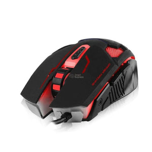 MOUSE GAMER USB XFORCE MIC M837 CON 7 LEDS, 6 BOTONES Y 3200 DPI