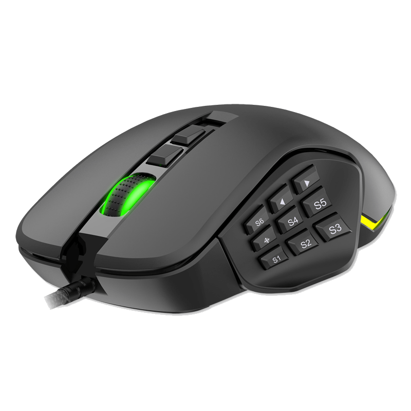 MOUSE GAMING ANTRYX CHROME STORM XCALIBUR DPI 16400 RGB, MODELO AGM-CS7500K, CON GARANTÍA DE 12 MESES