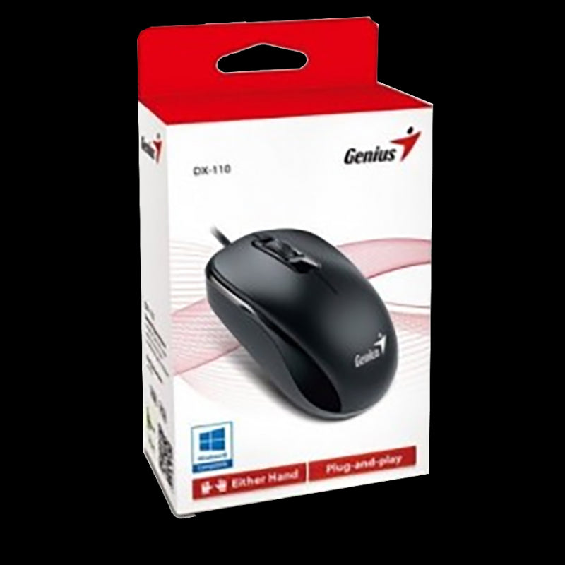 MOUSE GENIUS DX-110 USB OPTICO BLACK