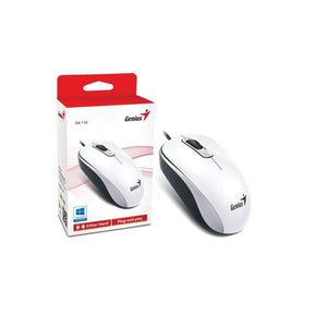 MOUSE GENIUS DX-110 USB OPTICO WHITE