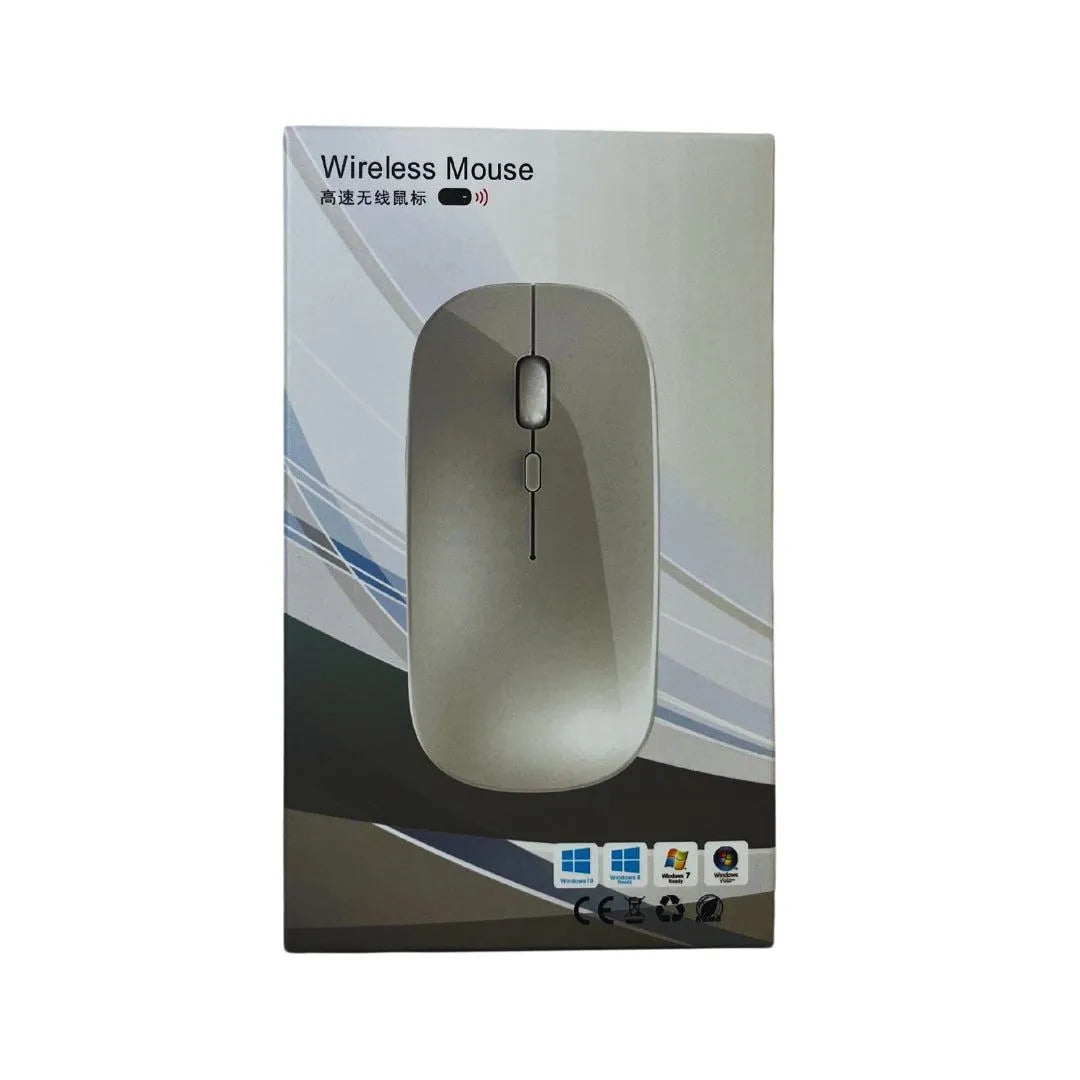 MOUSE INALAMBRICO RGB RECARGABLE NEGRO