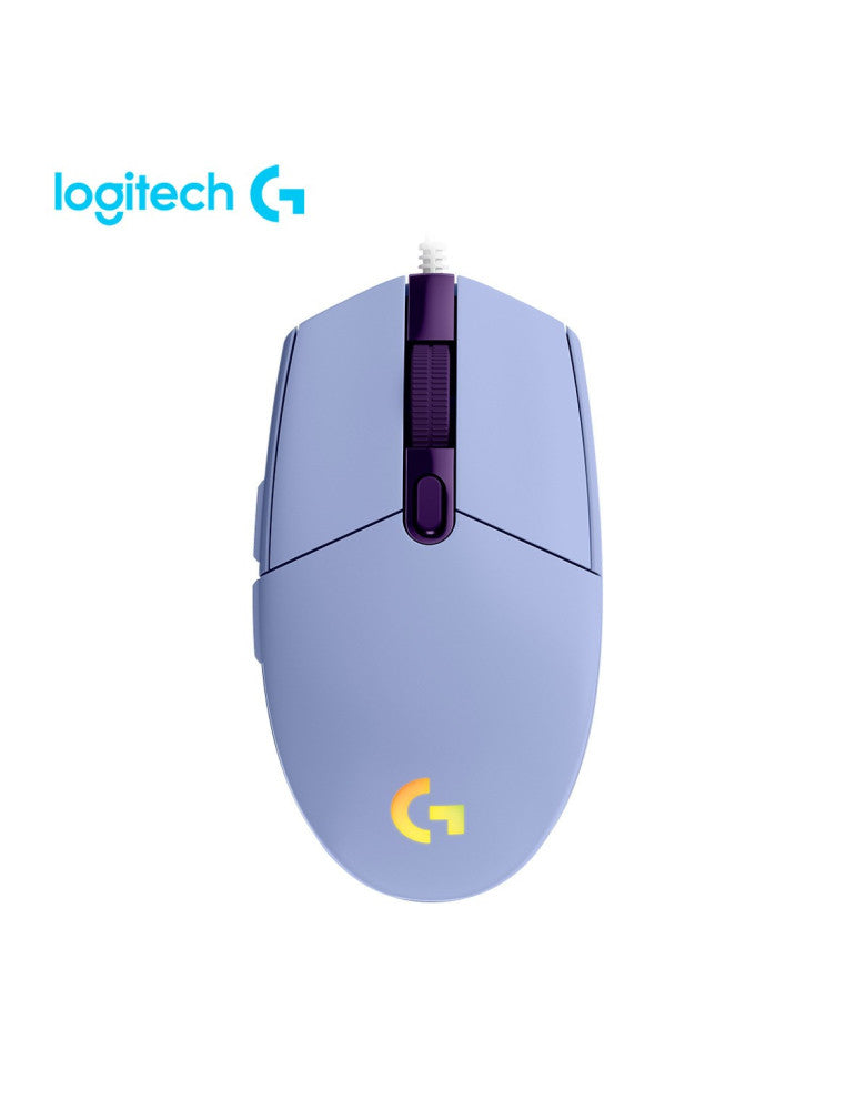MOUSE GAMING LOGITECH G203 LIGHTSYNC RGB LILA - ÓPTICO 8000 DPI, ALTA PRECISIÓN Y PERSONALIZACIÓN DE ILUMINACIÓN