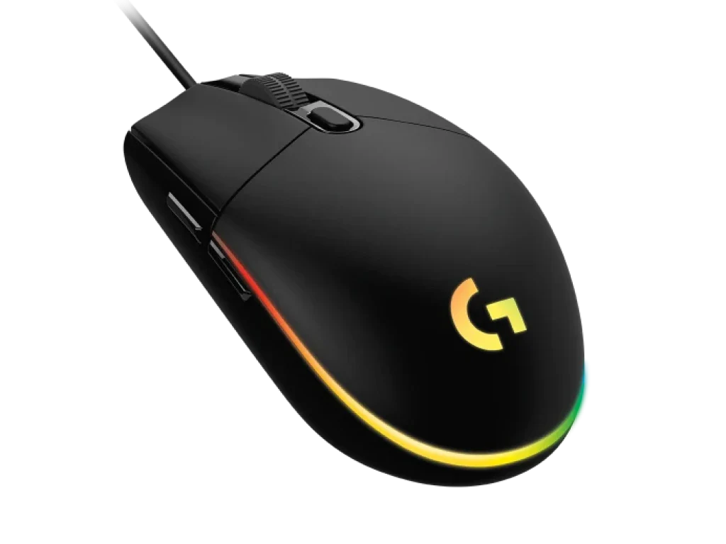 RATÓN PARA JUEGOS LOGITECH G203 RGB LIGHTSYNC NEGRO CON 6 BOTONES PROGRAMABLES Y ILUMINACIÓN PERSONALIZABLE