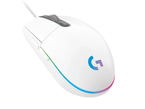 Mouse Logitech G203 RGB LIGHTSYNC White con 6 botones para juegos