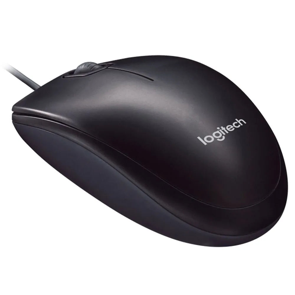 MOUSE LOGITECH M90 - SENSOR DE ALTA PRECISIÓN HASTA 1000 DPI, CONEXIÓN USB, 3 BOTONES, COLOR NEGRO (910-004053)