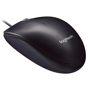 MOUSE LOGITECH M90 - SENSOR DE ALTA PRECISIÓN HASTA 1000 DPI, CONEXIÓN USB, 3 BOTONES, COLOR NEGRO (910-004053)