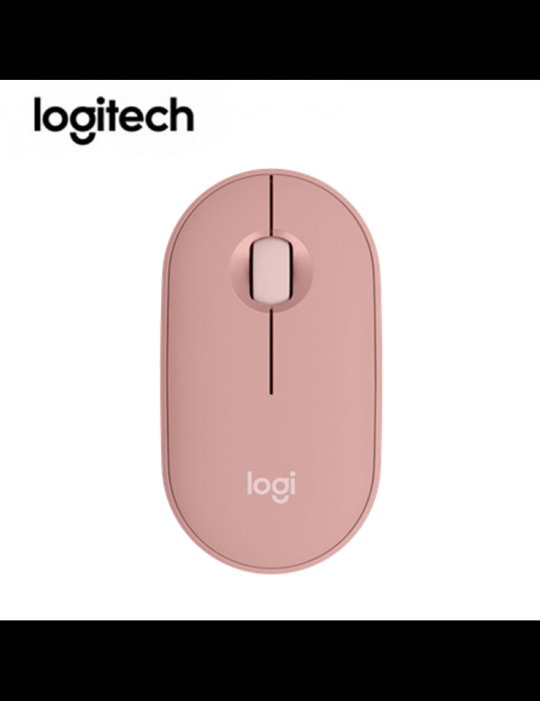 RATÓN INALÁMBRICO LOGITECH PEBBLE 2 M350S BLUETOOTH/WIRELESS COLOR ROSA (910-007048) - DISEÑO ELEGANTE Y PORTÁTIL, CONECTIVIDAD DUAL Y FUNCIONAMIENTO SILENCIOSO