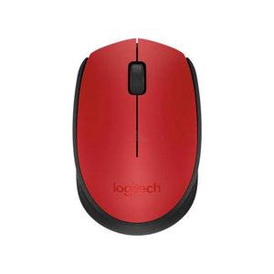 MOUSE LOGITECH M170 ÓPTICO INALÁMBRICO, AMBIDIESTRO, RECEPTOR USB 2.4 GHZ, ROJO