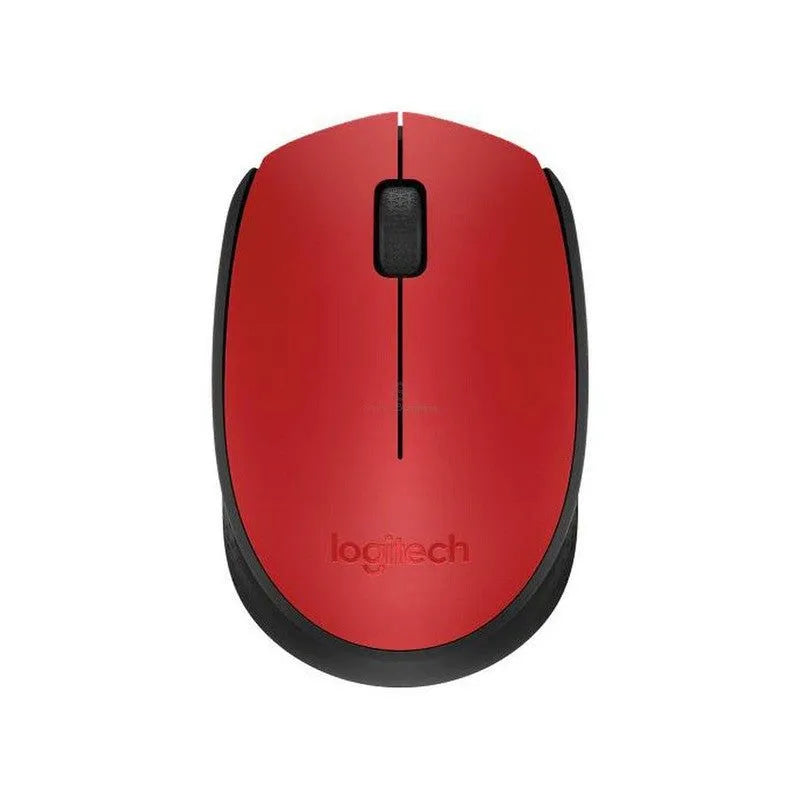 MOUSE LOGITECH M170 ÓPTICO INALÁMBRICO, AMBIDIESTRO, RECEPTOR USB 2.4 GHZ, ROJO