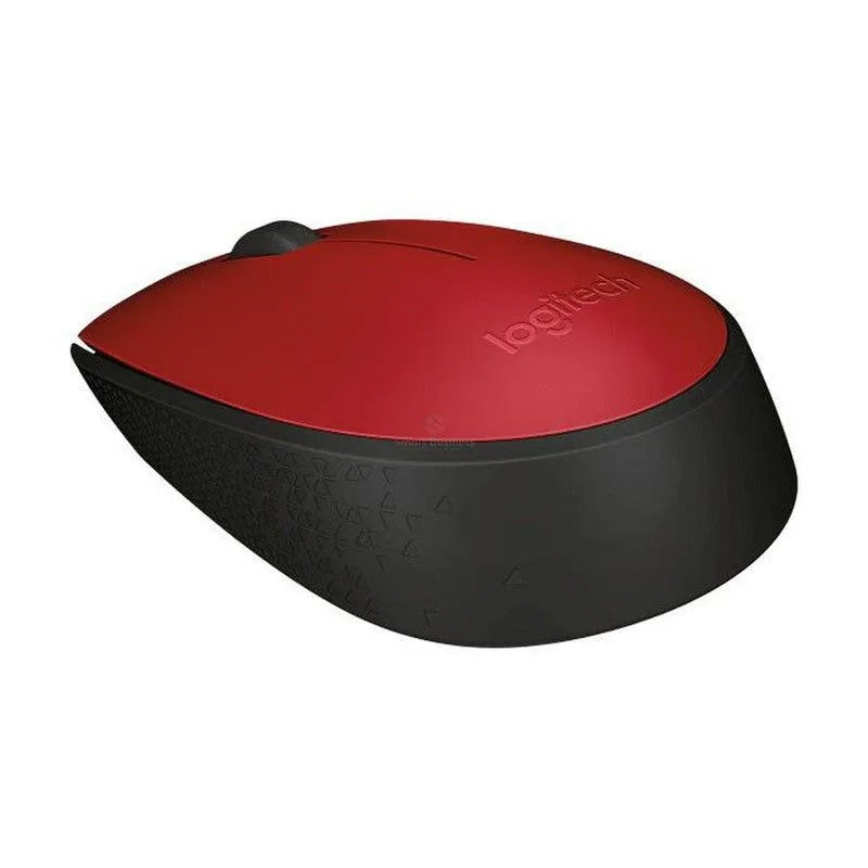 MOUSE LOGITECH M170 ÓPTICO INALÁMBRICO, AMBIDIESTRO, RECEPTOR USB 2.4 GHZ, ROJO