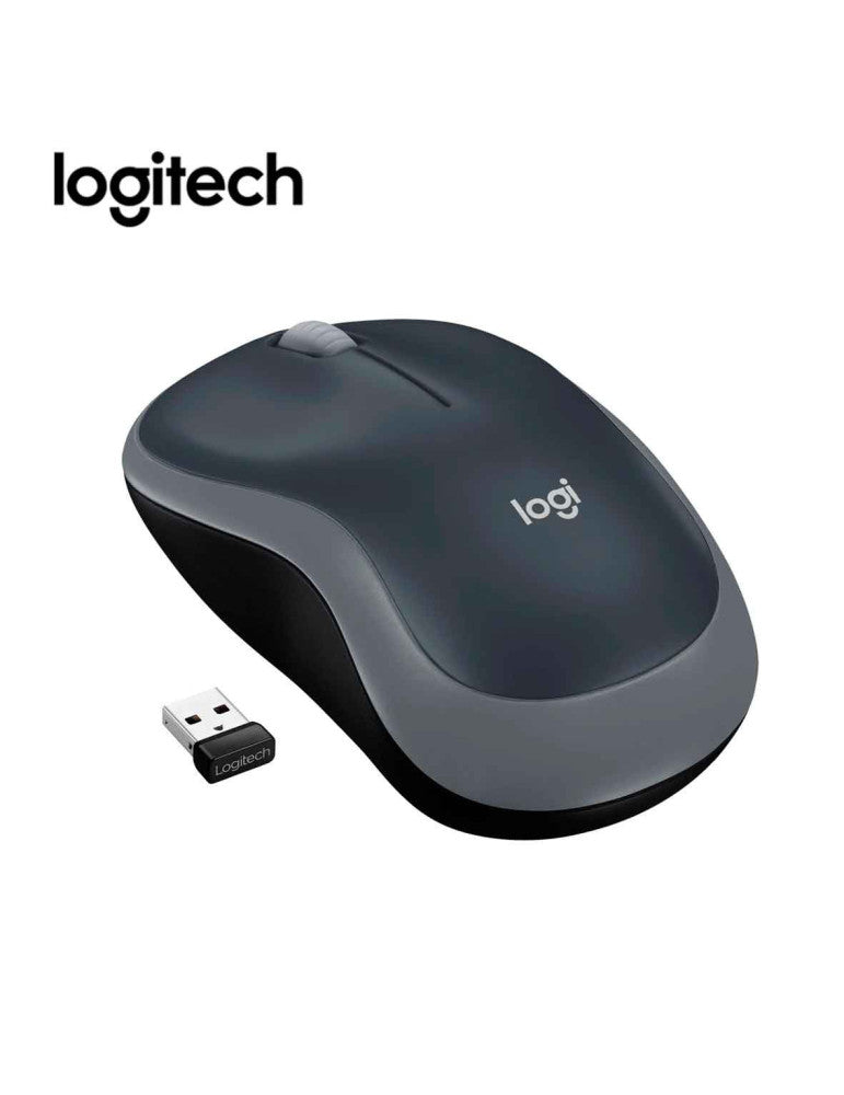MOUSE INALAMBRICO LOGITECH M185, HASTA 1000 DPI, CON RECEPTOR USB, DISEÑO ERGONOMICO, 3 BOTONES, NEGRO (910-002225)