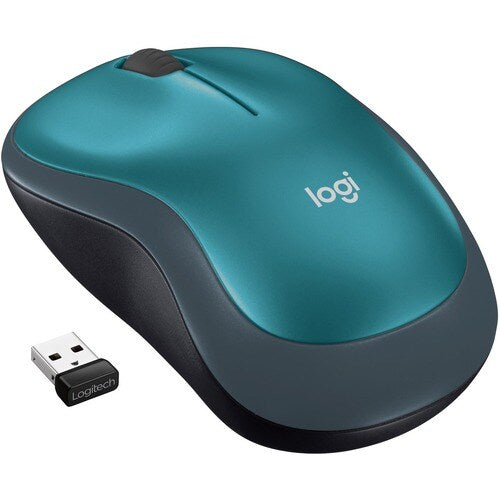 MOUSE LOGITECH M185 WIRELESS BLUE (910-003636)