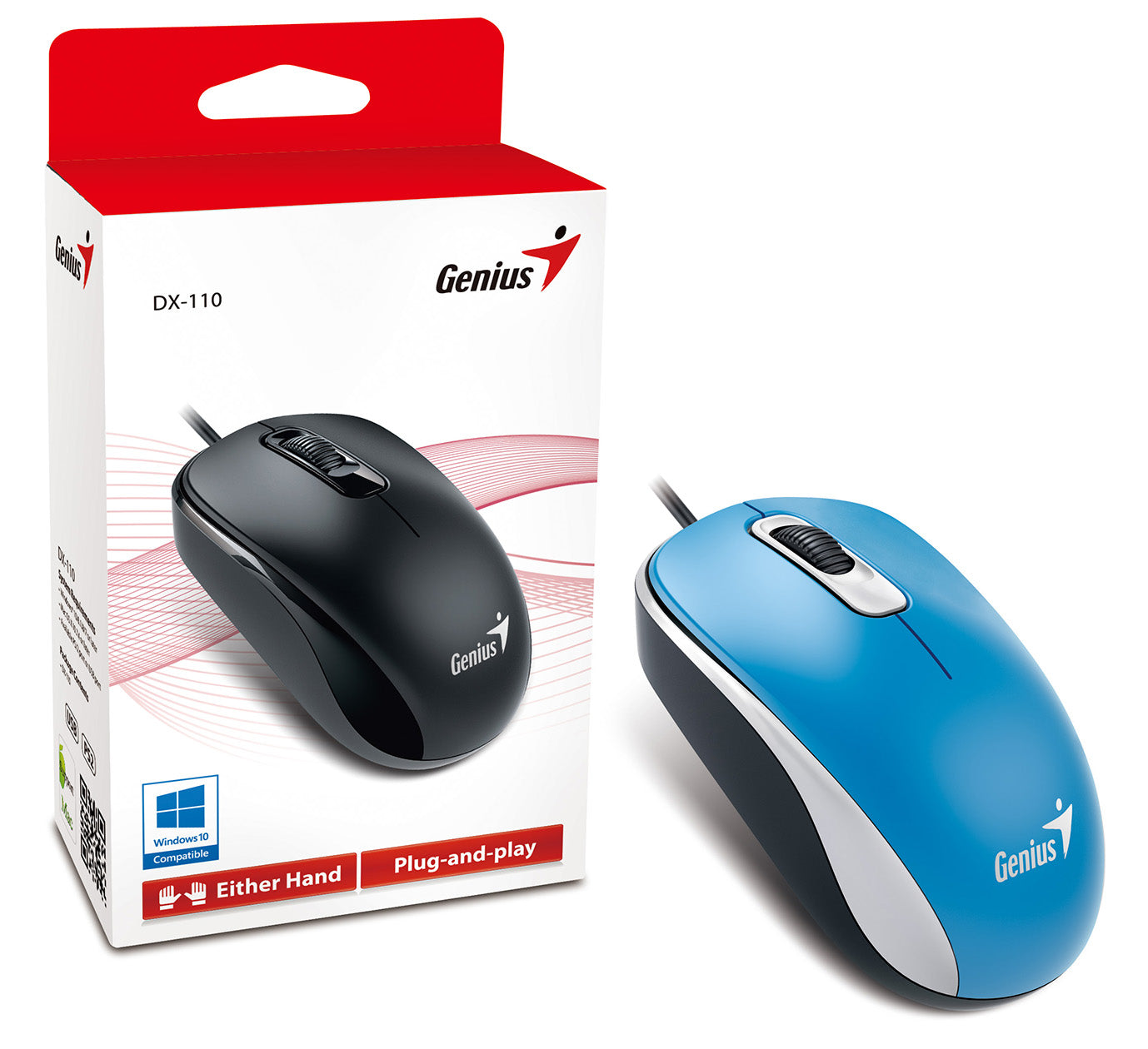 MOUSE GENIUS DX-110 USB OPTICO BLUE