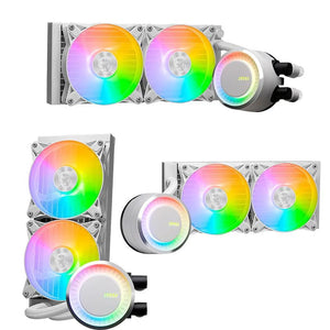 Msi Mag Coreliquid E240 White - Enfriador Líquido Aio Rgb Para Cpu - Radiador De 9.449 In - Ventiladores Dobles Argb Pwn De 4.724 In