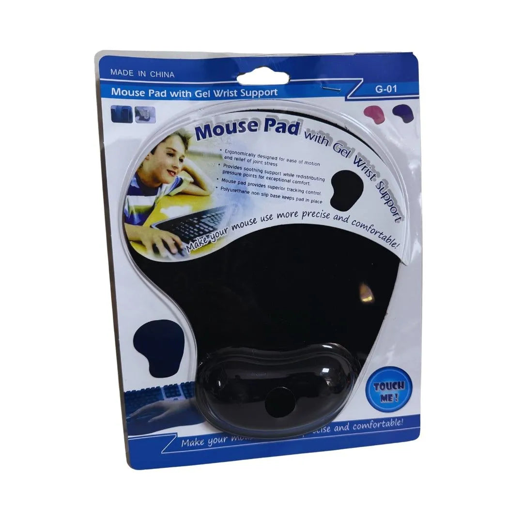 PAD MOUSE ERGONÓMICO CON ALMOHADILLA DE GEL NEGRO - TIPO GAMING, MARCA LOGITECH, MODELO COMFORT GEL, DIMENSIONES 25X20 CM, BASE ANTIDESLIZANTE