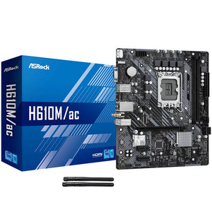 TARJETA MADRE ASROCK H610M | AC WIFI D4 1700 mATX - RENDIMIENTO OPTIMIZADO Y CONECTIVIDAD AVANZADA