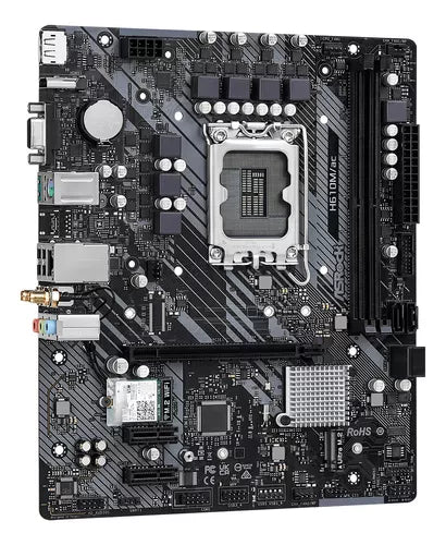 TARJETA MADRE ASROCK H610M | AC WIFI D4 1700 mATX - RENDIMIENTO OPTIMIZADO Y CONECTIVIDAD AVANZADA