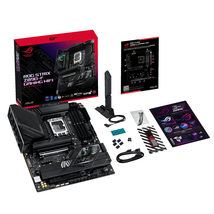 PLACA BASE ASUS ROG STRIX Z890-F GAMING WIFI 7, DDR5, LGA 1851AL, ALTO RENDIMIENTO PARA GAMERS AVANZADOS