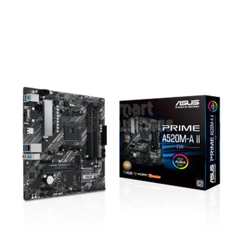PLACA BASE ASUS PRIME A520M-A II CSM - MICRO ATX, SOCKET AM4, CHIPSET AMD A520, HDMI, SOPORTE DDR4 128GB, COMPATIBLE CON PROCESADORES AMD RYZEN