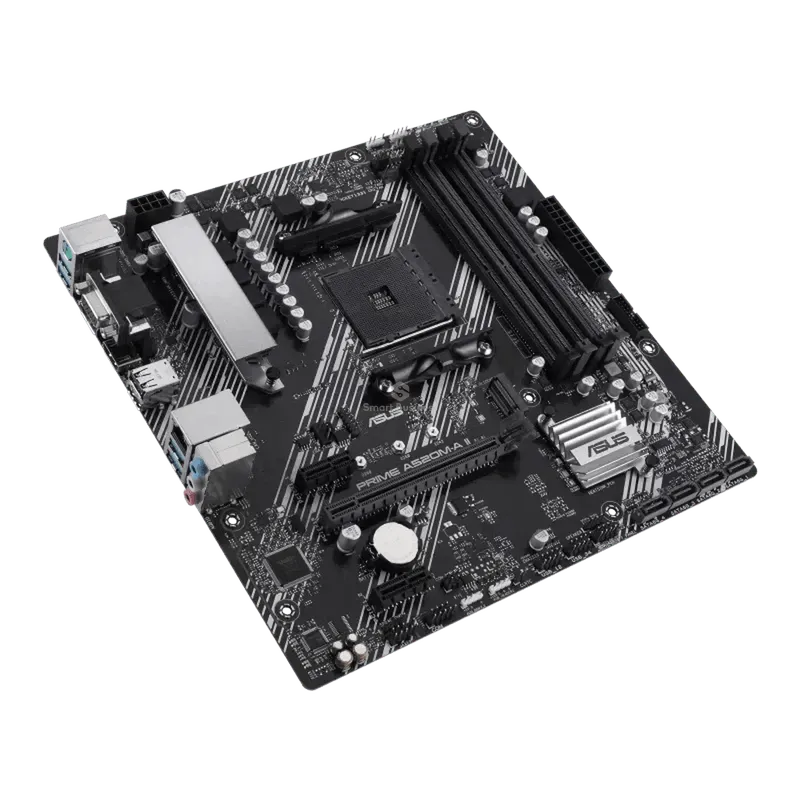 PLACA BASE ASUS PRIME A520M-A II CSM - MICRO ATX, SOCKET AM4, CHIPSET AMD A520, HDMI, SOPORTE DDR4 128GB, COMPATIBLE CON PROCESADORES AMD RYZEN