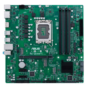 PLACA BASE ASUS PRO Q670M-C-CSM, CHIPSET INTEL Q670, LGA1700, FORMATO MATX, TECNOLOGÍA DE ALTO RENDIMIENTO PARA PROFESIONALES