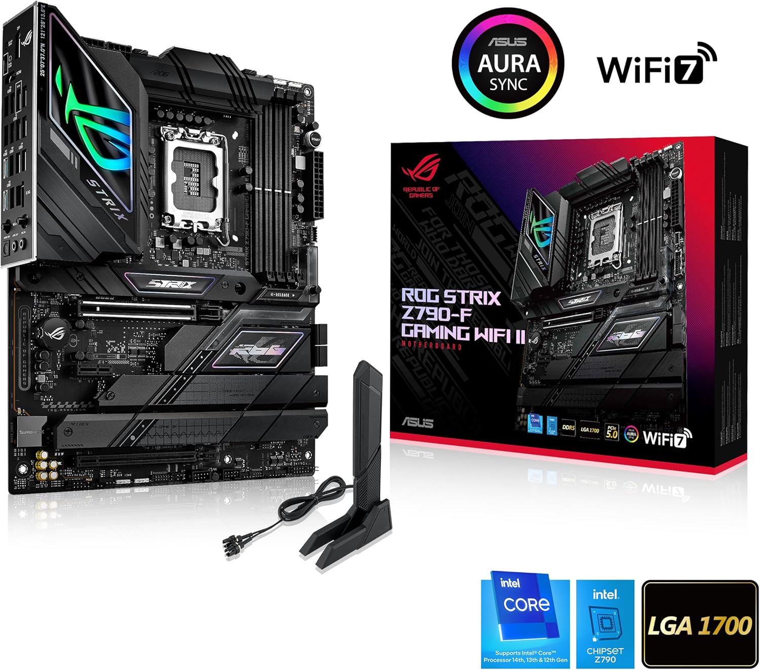 PLACA BASE ATX ASUS ROG STRIX Z790-F GAMING WIFI II CON CHIPSET INTEL Z790 Y SOCKET LGA1700
