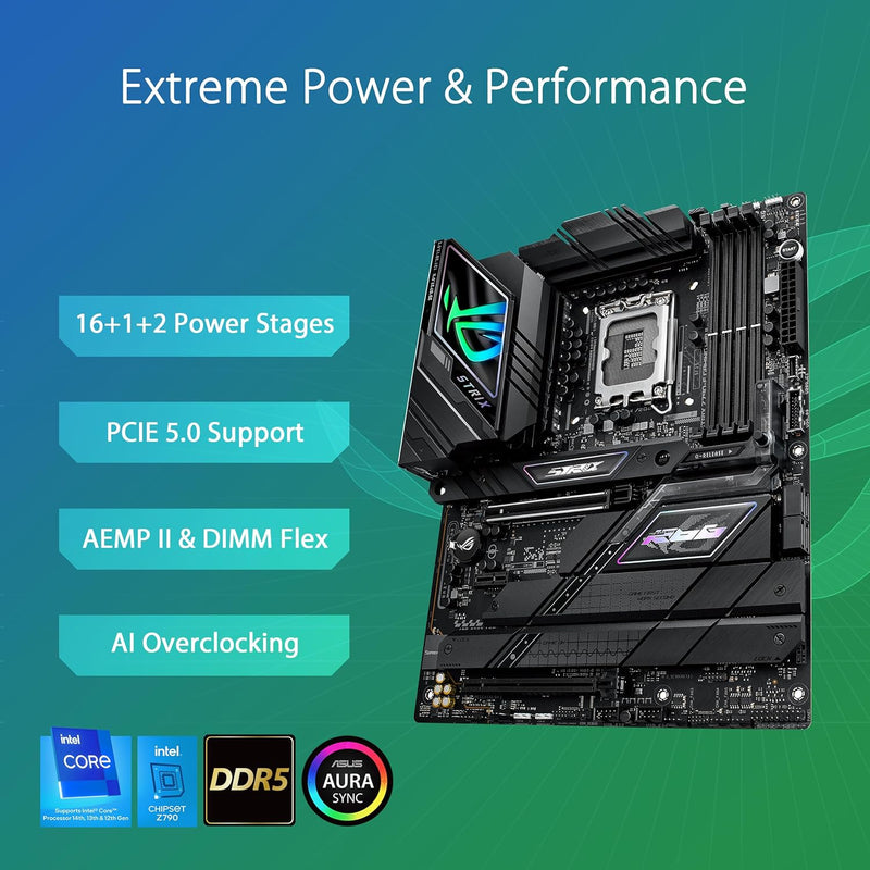 PLACA BASE ATX ASUS ROG STRIX Z790-F GAMING WIFI II CON CHIPSET INTEL Z790 Y SOCKET LGA1700