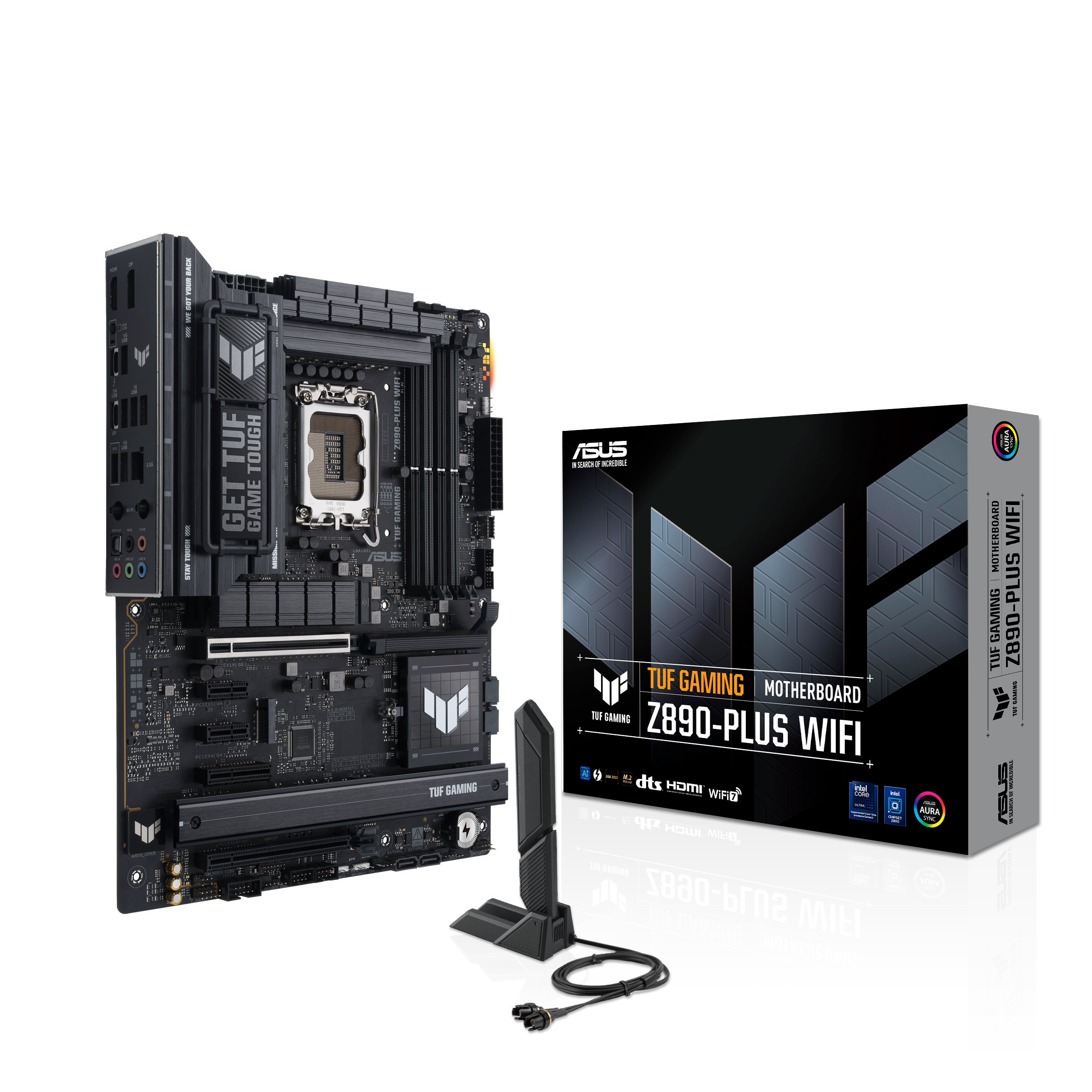 PLACA BASE ASUS TUF GAMING Z890 PLUS WI-FI 7 DDR5 LGA 1851 - ALTO RENDIMIENTO, CONECTIVIDAD AVANZADA Y DURABILIDAD EXCEPCIONAL