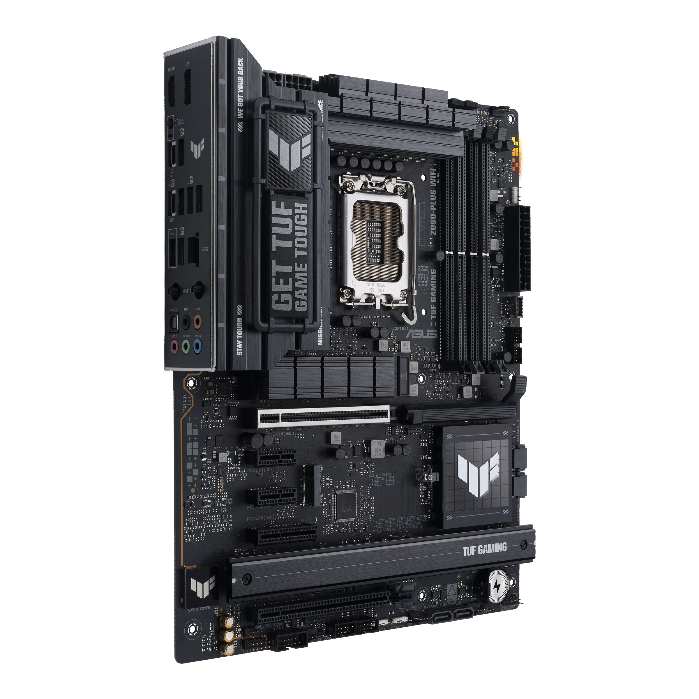 PLACA BASE ASUS TUF GAMING Z890 PLUS WI-FI 7 DDR5 LGA 1851 - ALTO RENDIMIENTO, CONECTIVIDAD AVANZADA Y DURABILIDAD EXCEPCIONAL