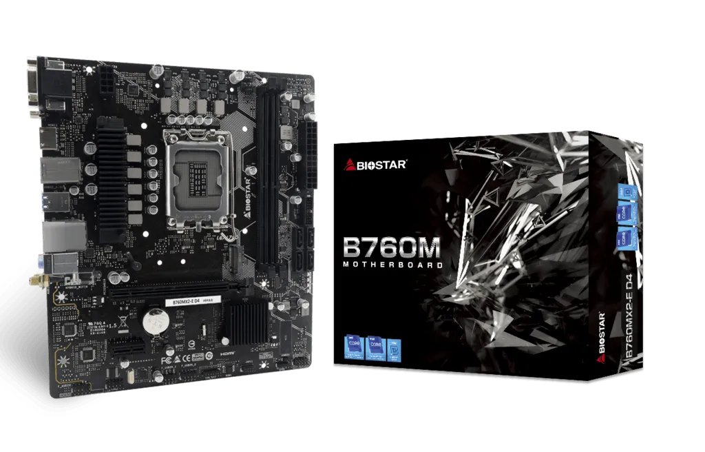 PLACA BASE BIOSTAR B760MX2-E D4: RENDIMIENTO EXCEPCIONAL, COMPATIBILIDAD DDR4, Y CONECTIVIDAD AVANZADA