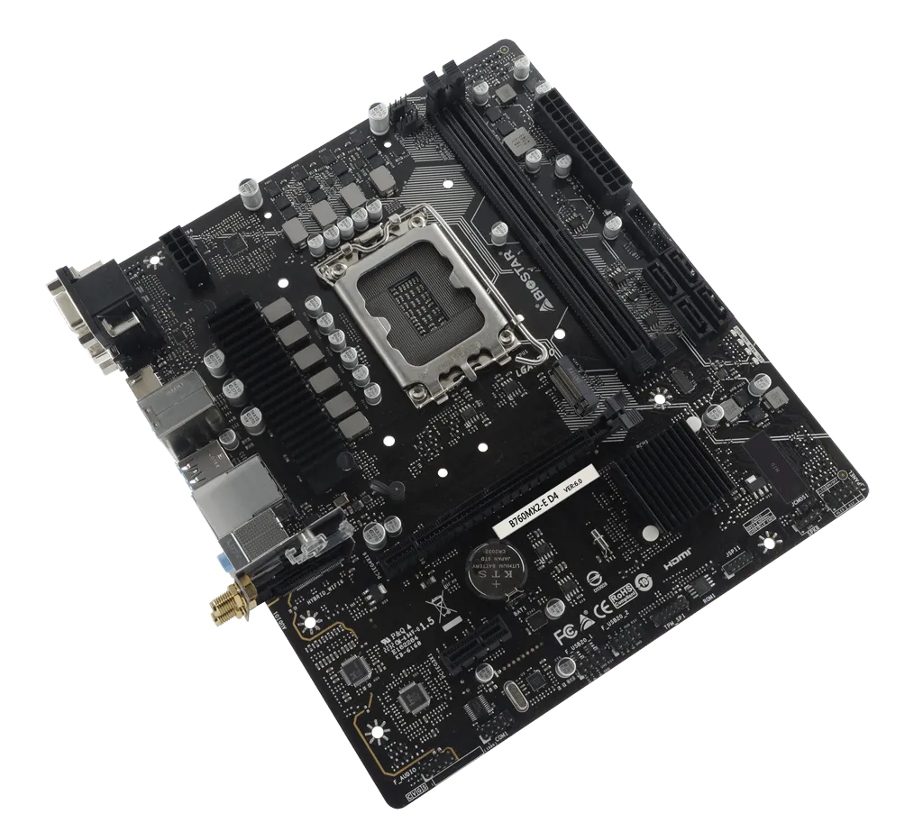 PLACA BASE BIOSTAR B760MX2-E D4: RENDIMIENTO EXCEPCIONAL, COMPATIBILIDAD DDR4, Y CONECTIVIDAD AVANZADA