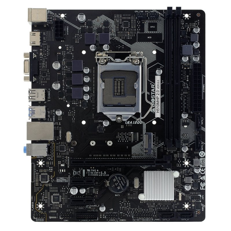 PLACA BASE MICRO-ATX BIOSTAR H510MHP 2.0: CHIPSET INTEL H510, SOPORTE HASTA 64GB DDR4, HDMI, COMPATIBLE CON PROCESADORES INTEL SOCKET 1200