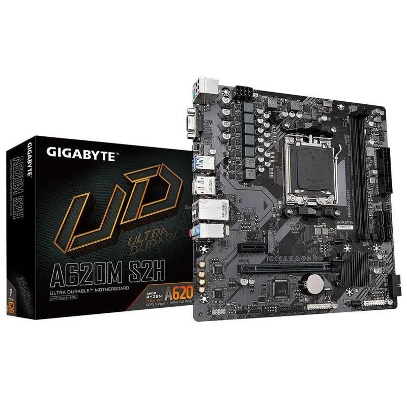 PLACA BASE GIGABYTE A620M S2H MICRO-ATX CON SOCKET AM5, COMPATIBILIDAD DDR5 Y RYZEN SERIE 7000