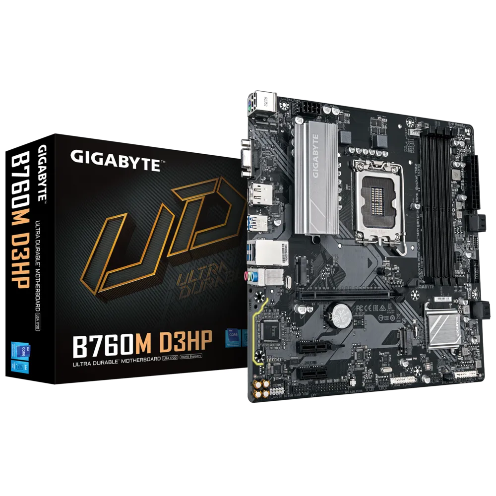 PLACA BASE GIGABYTE MICRO ATX B760M D3HP CON CHIPSET INTEL B760 Y SOCKET LGA1700