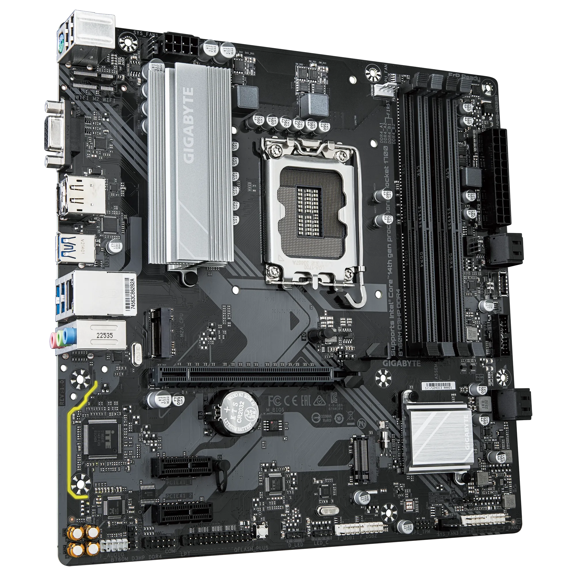 PLACA BASE GIGABYTE MICRO ATX B760M D3HP CON CHIPSET INTEL B760 Y SOCKET LGA1700